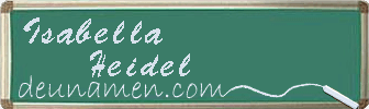 Isabella Heidel Visitenkarte